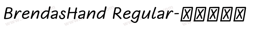 BrendasHand Regular字体转换